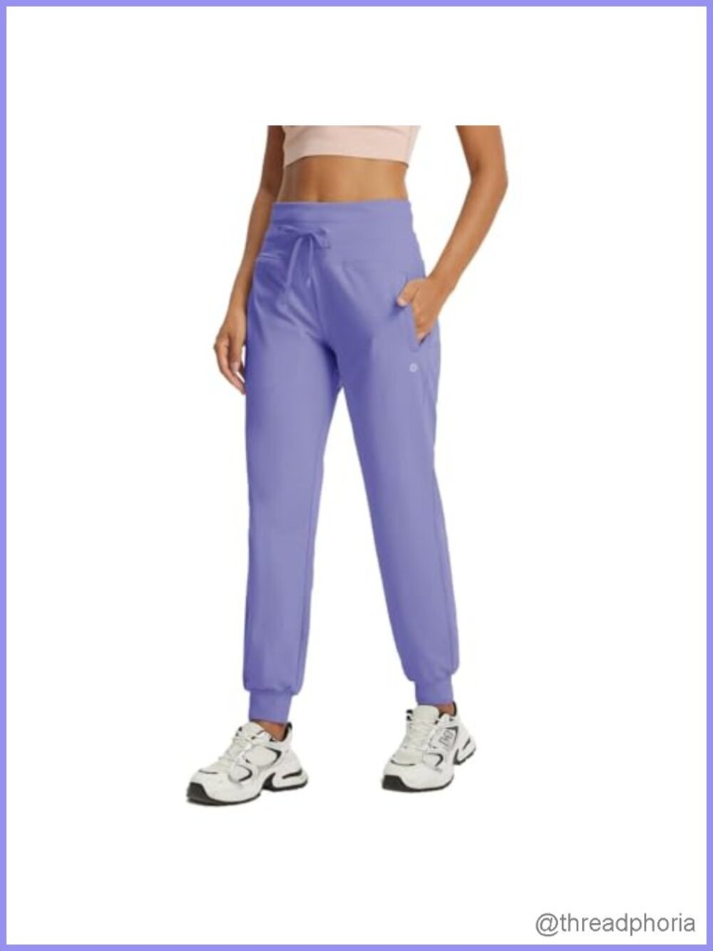 Women's Fleece Lined Sweatpants Joggers with Pockets Drawstring High Rise Water